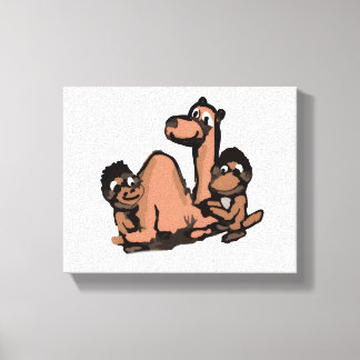 Lienzo Monkeys And The Camel