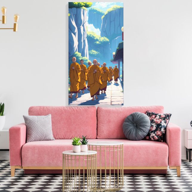 Lienzo Monks for Peace (Insitu (Sala de estar))