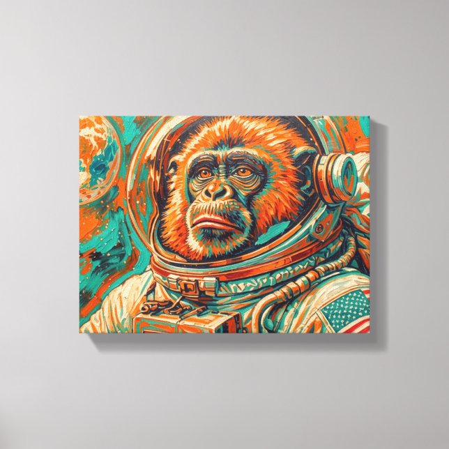 LIENZO MONO EN EL ESPACIO 8 (Anverso)