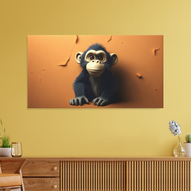 Lienzo Mono negro (Insitu (Sala de estar))