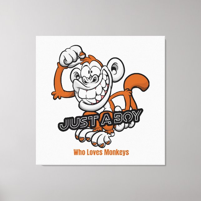 Lienzo mono sólo un niño (Anverso)