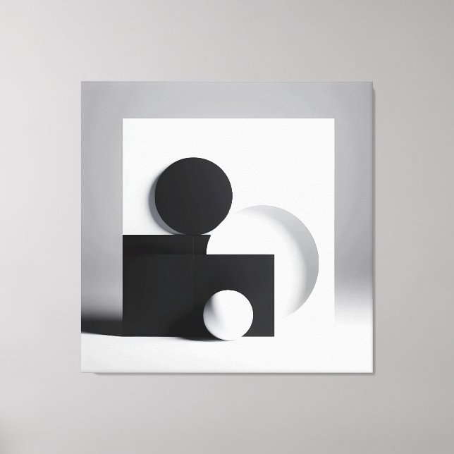 Lienzo Monochrome Equilibrium (Anverso)