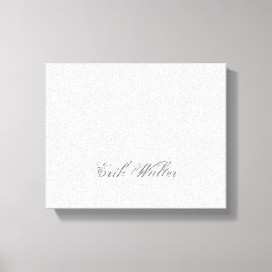 Lienzo Monograma 3d de guión minimalista