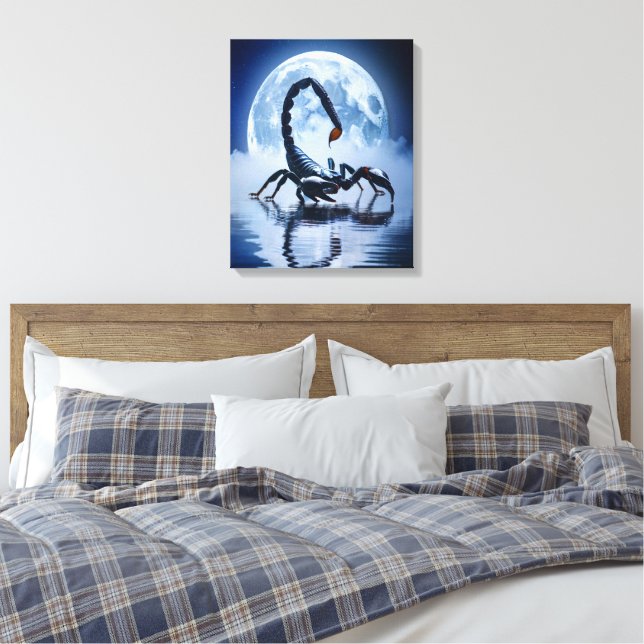 Lienzo Monolito de Medianoche: El Escorpión Celestial (Insitu(Dormitorio))