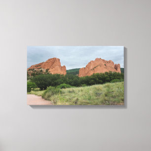 Lienzo Monolitos del Jardín de los Dioses a lo largo del 