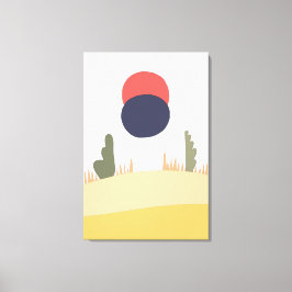 Lienzo Mononrise desértica abstracta