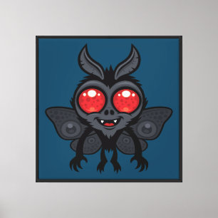 Lienzo Monstruo Mothman Criptido Lindo y Espeluznante