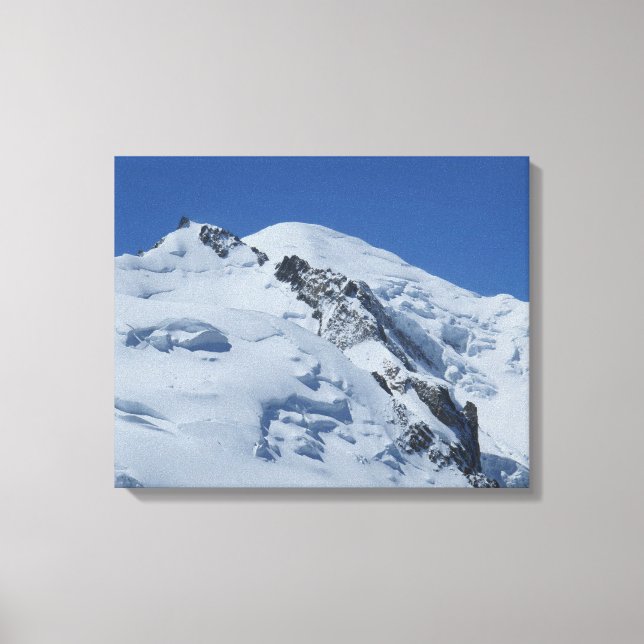 Lienzo Mont Blanc, Alpes Franceses (Anverso)