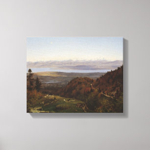 Lienzo Mont Blanc visto del Santo-Cergues, 1869