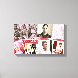 Lienzo Montaje de la foto de Frida Kahlo