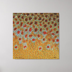 Lienzo Montaje de la piel de la trucha - trucha de Brown