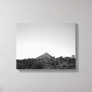 Lienzo Montaña Colorado Blanco y Negro en Horizonte 11x14