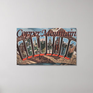 Lienzo Montaña de cobre, Colorado - escenas grandes de l