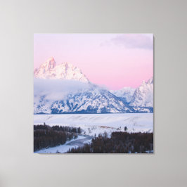 Lienzo Montaña de invierno