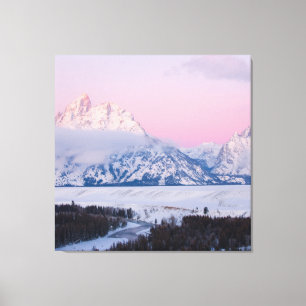 Lienzo Montaña de invierno