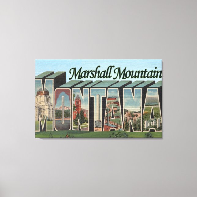 Lienzo Montaña Marshall, Montana (Anverso)