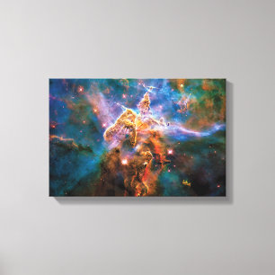 Lienzo Montaña Mística Nebulosa Carina Foto Espacial Hubb