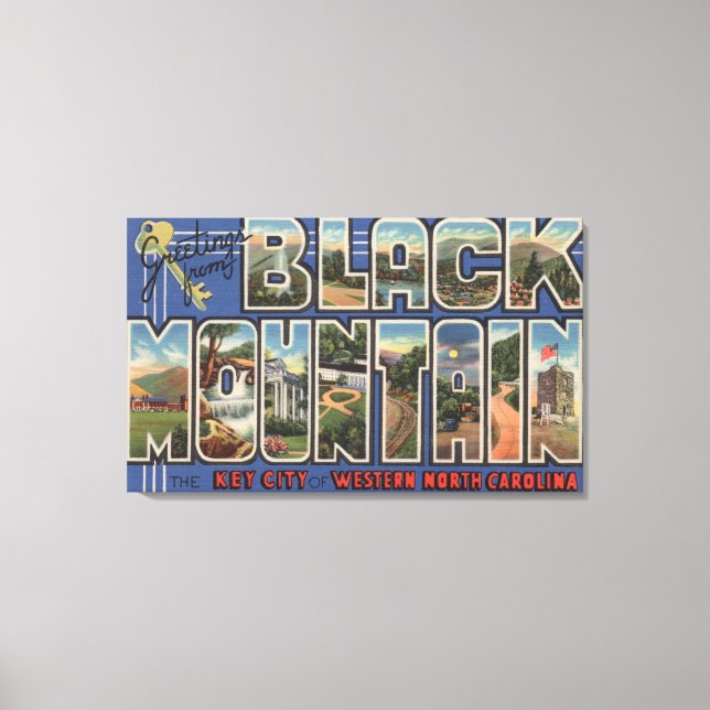 Lienzo Montaña negra, Carolina del Norte (Anverso)