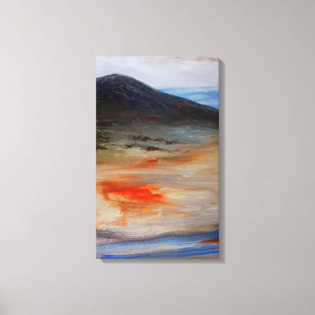 Lienzo Montaña oscura (Anverso)