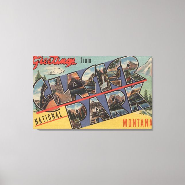 Lienzo Montana - Parque nacional de los glaciares (Anverso)