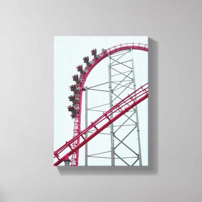 Lienzo Montaña rusa X2 Six Flags Magic Mountain (Anverso)
