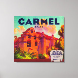 Lienzo Montañas anaranjadas de Carmel LabelEast, CA