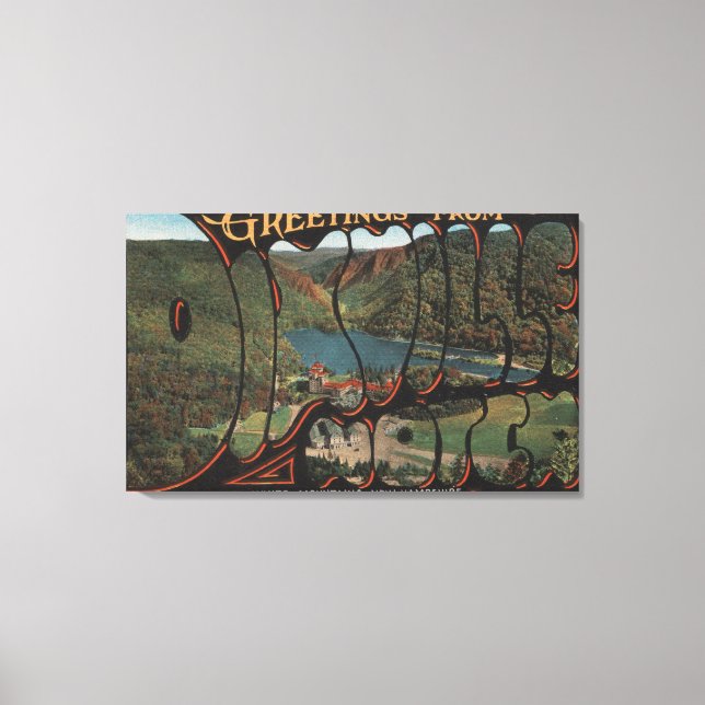 Lienzo Montañas Blancas, New Hampshire - Dixville (Anverso)