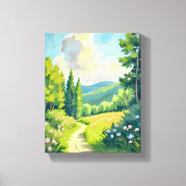 Lienzo Montañas Blancas | Pintura del paisaje de Nuevo Ha