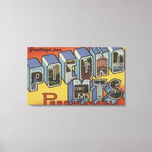 Lienzo Montañas de Pocono - escenas grandes de la letra