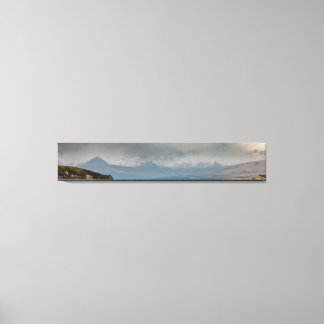 Lienzo Montañas detrás del lago Tekapo