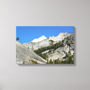 Lienzo Montañas graníticas en el lago Tenaya, Yosemite, C