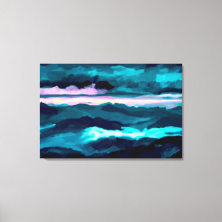 Lienzo Montañas humeantes