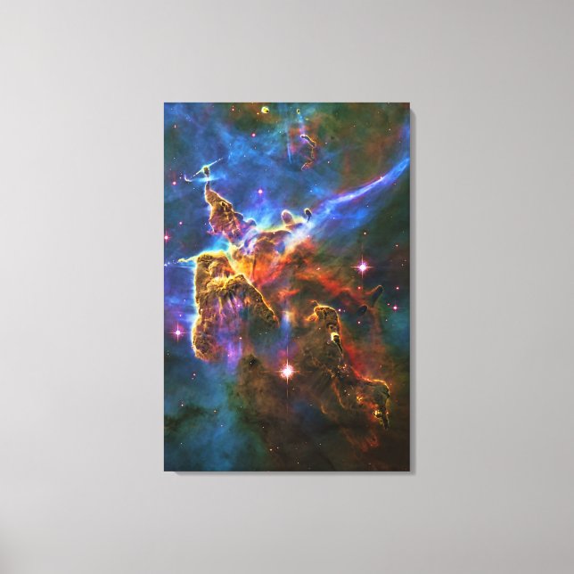 Lienzo Montañas místicas - Carina Nebula (Anverso)