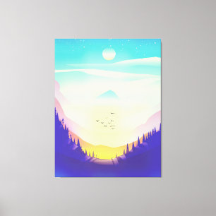 Lienzo Montañas Misty