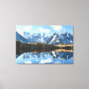 Lienzo Montañas   Mont Blanc Massif, Francia