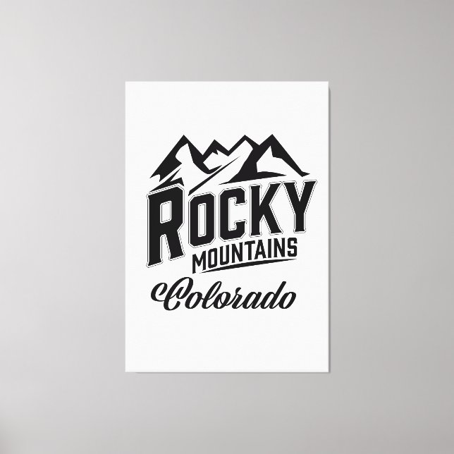 Lienzo Montañas Rocosas Colorado (Anverso)
