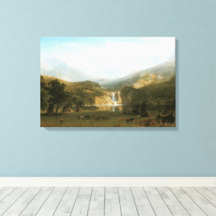 Lienzo Montañas Rocosas, pico Lander de Albert Bierstadt
