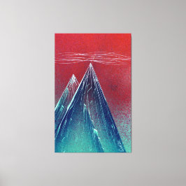 Lienzo Montañas y Altitud húmeda