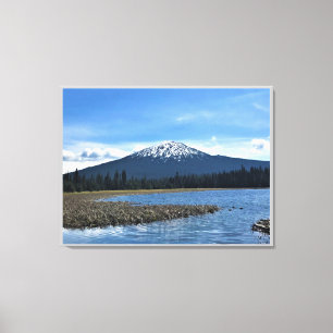 Lienzo Monte Bachelor en Hosmer Lake, OR