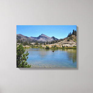 Lienzo Monte Dana de Shell Lake, Paso de Tioga, Californi