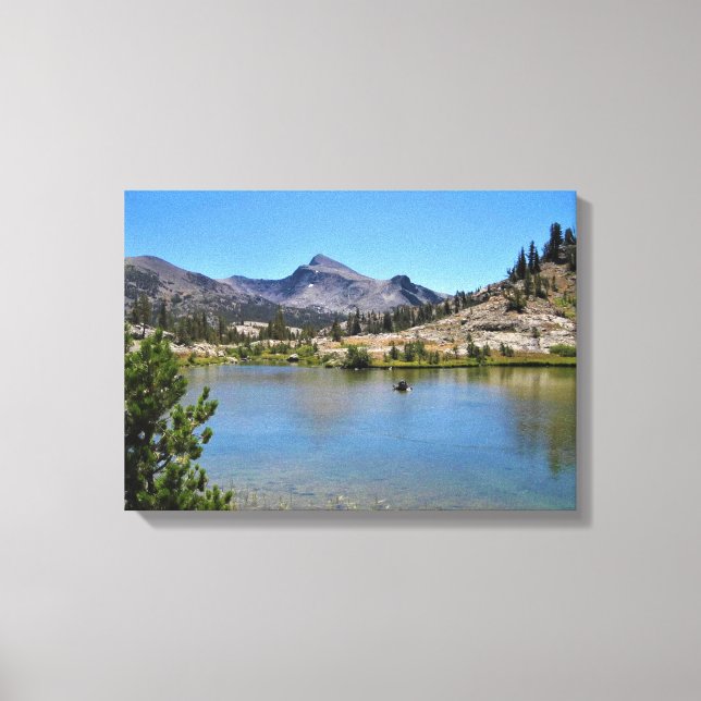 Lienzo Monte Dana de Shell Lake, Paso de Tioga, Californi (Anverso)