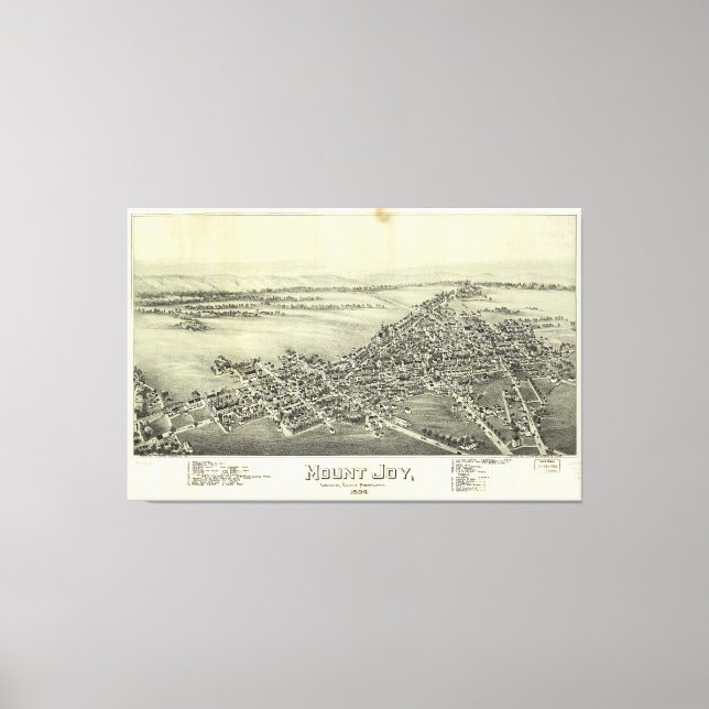 Lienzo Monte Joy, Pennsylvania (1894) (Anverso)