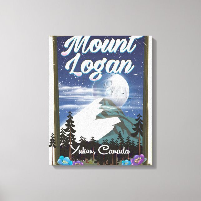 Lienzo Monte Logan, Yukón, Canadá (Anverso)