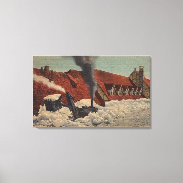 Lienzo Monte Rainier, WA - Paradise Inn (Anverso)