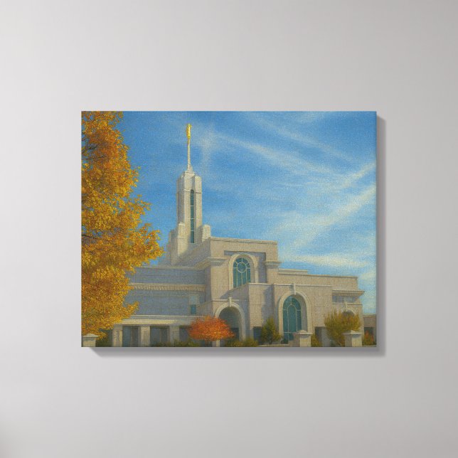 Lienzo Monte Timpanogos Utah Temple Painting™ LDS Canvas (Anverso)