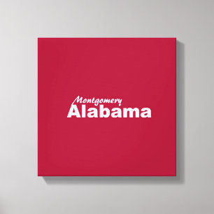 Lienzo Montgomery, Alabama envuelto