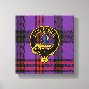 Lienzo Montgomery Escudo escocés y Tartan Canvas print