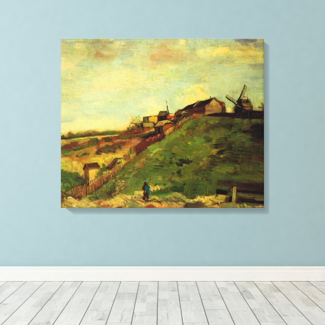 Lienzo Montmartre: Cantera, los molinos por Vincent van G (Insitu (piso de madera))