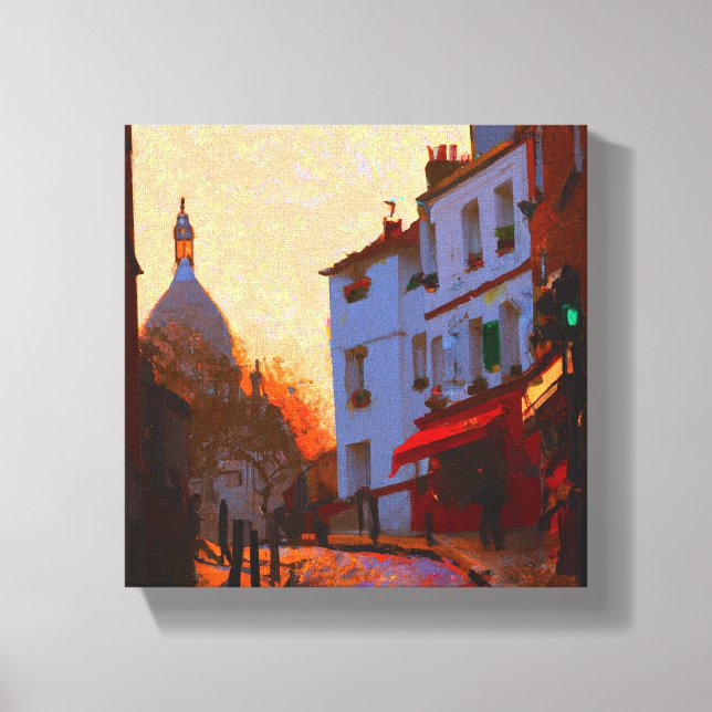 Lienzo Montmartre Early Morning Light (Anverso)