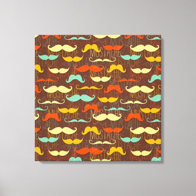Lienzo Montones de bigotes [24x24] pulgadas (Anverso)